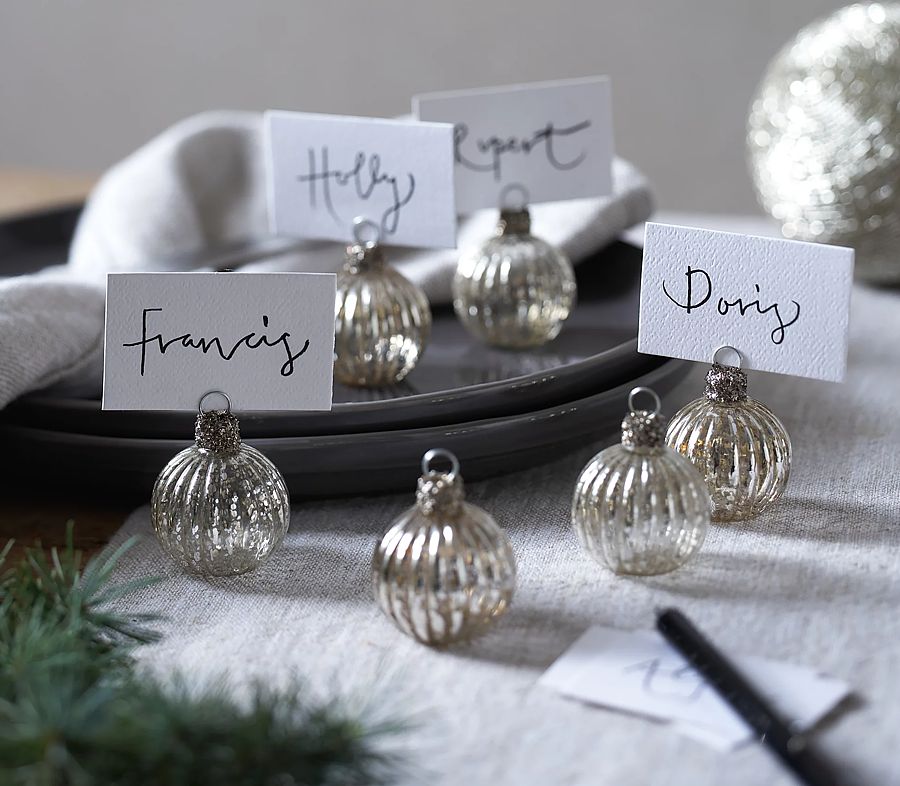 Place holders for Christmas from The White Company