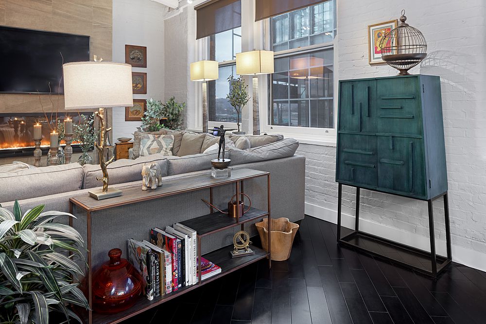 To avoid overwhelming the space, choose a bold focal point—like a vibrant piece of artwork or a vintage cabinet. Allow other elements to complement it without competing for attention such as travel souvenirs which add character and make the space feel truly yours.