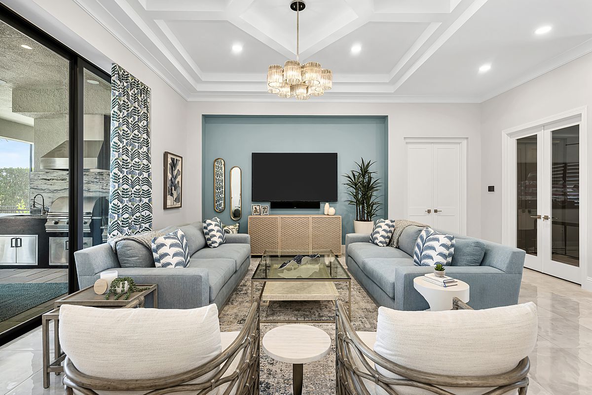 How to create a sophisticated luxury living room. 